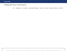 Tablet Screenshot of celebrateyourlife.org